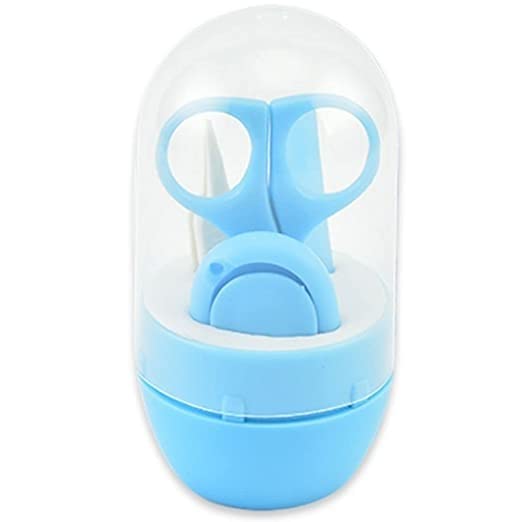 Episkey Baby, Infant and Toddler Blue Grooming Kit with Scissors | Baby Shower Gift for Girls and Boys (Blue) (4 in 1 B.KIT)-image-36