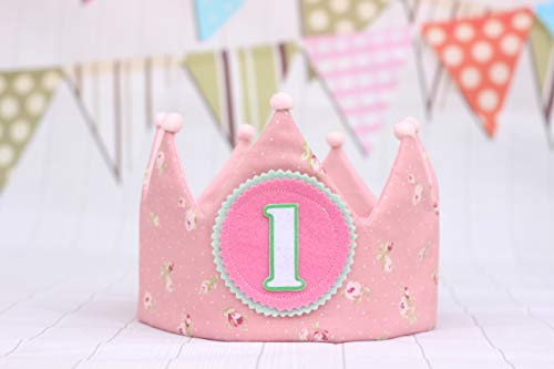 Corona de cumpleaños para bebé niña corona 1 año bebe cumpleaños regalo original bebé