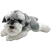 Bjhneq Peluche Cane Schnauzer, Morbido Peluche Cucciolo Animale Domestico 25 cm, Regalo di Compleanno per Ragazzi e Ragazze, Artigianato per la Decorazione della casa