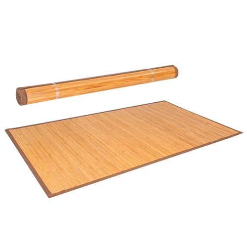 Nightcore Bamboo Floor Mat, 5’ x 8’ Bamboo Area Rug