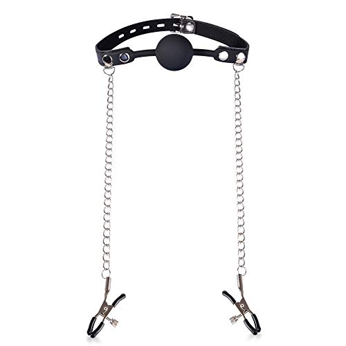 BONDAGERIE® Gàgbàll di sílìcòne con pìnzé Cover