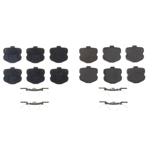 Image of PowerStop Front Brake Pads for Chevrolet Corvette 2006-13 - Z17 Ceramic Brake Pads with Installation Hardware, 17-1185F