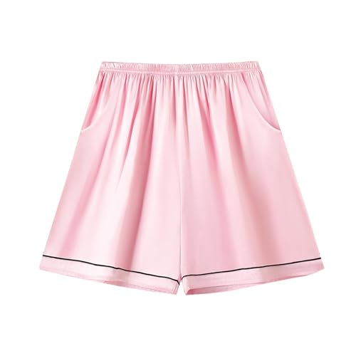Image of Girls & Womens Satin Pajamas Set, Silk Button-Down Sleepwear 2 Piece Nightwear, 3 Years - Women XXL