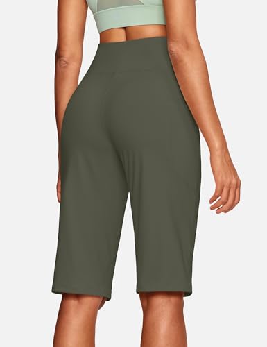 Image of ISEEGZ 15 inch / 18 inch / 21 inch / 25 inch Capri Pants for Women High Waist with Pockets Women's Capris Workout Yoga Pants Loose Straight Leg
