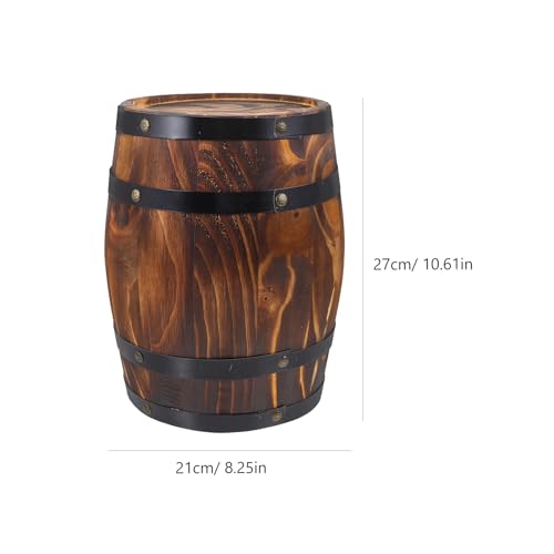 image for GANAZONO Wood Wine Barrel Whiskey Barrel Bucket Vintage Flower Planter