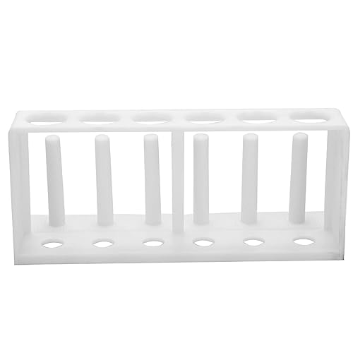 Marhynchus Testing Tubes Holder, Plastic Test Tube Rack, 6 Holes 6 Column Tube Stand for Laboratory, Tube Racks