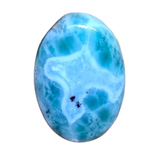 Larimar ovale naturel 25x16x6mm cabochon pour création de bijoux