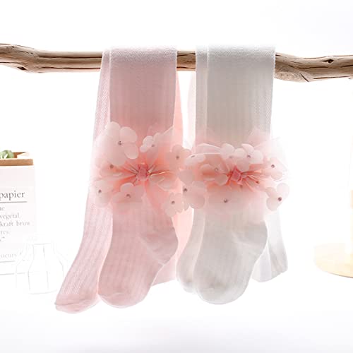 Girls Pantyhose Spring Thin Leggings Princess Flower Stocking Ins-Style Breathable Tights For Toddler Girl Pants Leggings Cot4