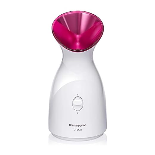 Panasonic Spa-Quality Facial Steamer EH-SA31VP with Ultra-Fine Nano Ionic Steam to Moisturize and Promote Deep Pore Cleansing, Compact Design and One-Touch Operation, 6-Minute Steam Cycle