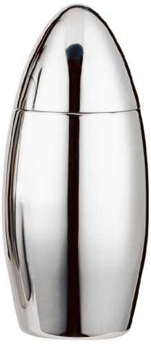 Visol"Bullet" Stainless Steel Cocktail Shaker, 17-Ounce, Chrome