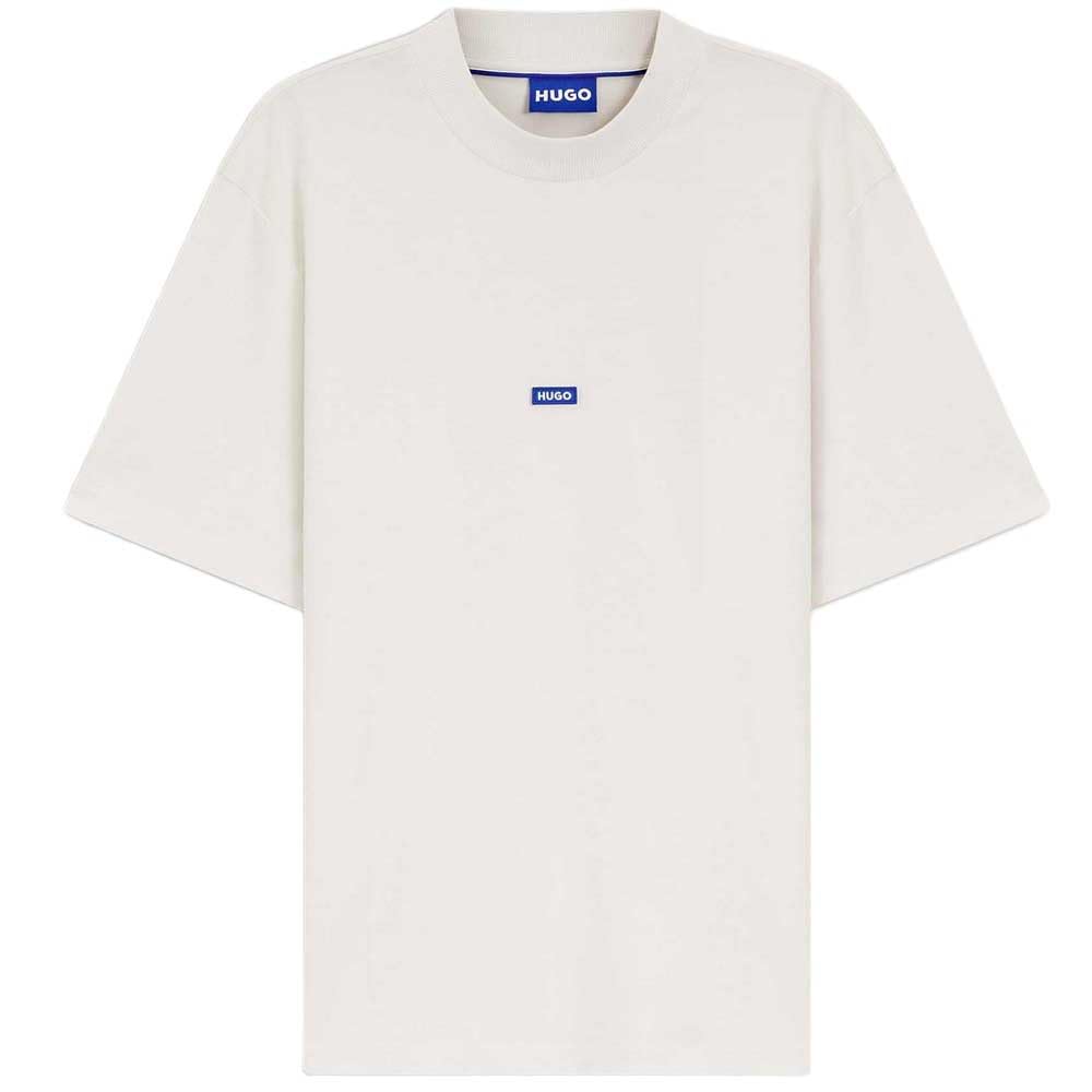 HUGO Herren Nieros T-Shirt aus Baumwoll-Jersey mit Logo-Badge