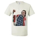 Jack Hughes 86 USA Flag T-Shirts, White, Large