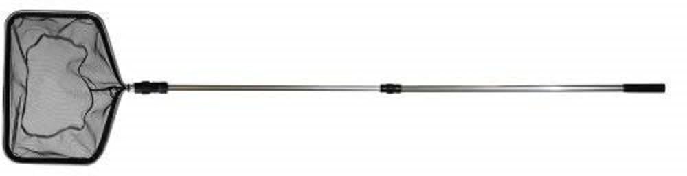 Söll 82199 Teichkescher, rechteckig - zur Umsetzung von Fischen, ideal zur Entfernung von Laub, Teichlinsen, Algen, teleskopierbar (70-150 cm)