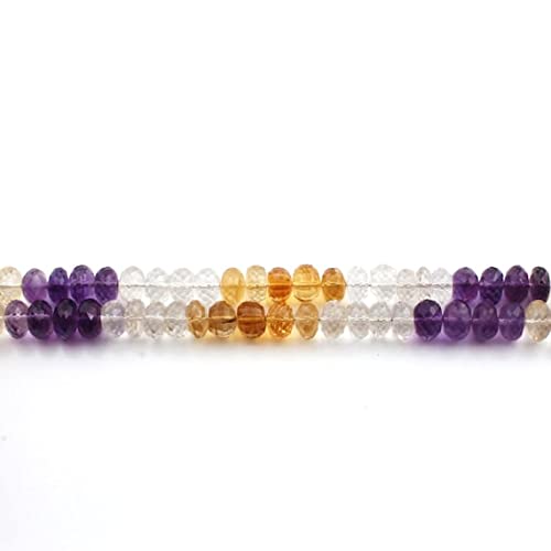 Perles rondelles facettées de pierres fines LKBEADS pour joaillerie artisanale