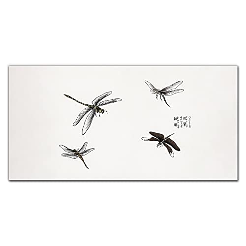 Décoration murale insectes en verre trempé pour salon contemporain