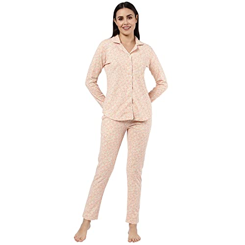 Image of Sweet Dreams Women's Cotton Printed Night Suit Set