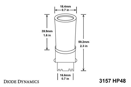 Diode Dynamics 3157 LED Bulbs HP48 Luz Roja Par miniatura 4