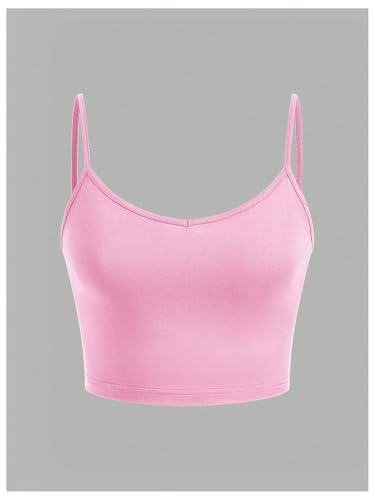 Milumia Girl's 3 Piece Cami Crop Top Spaghetti Strap Backless Basic Camisoles4