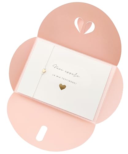 Briefzauber Biglietto Vuoi essere la mia testimone con bracciale donna