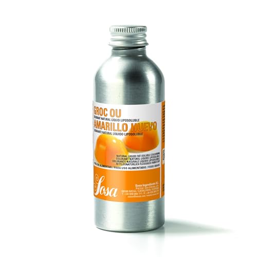Sosa colorante Amarillo huevo natural liquido liposoluble - Botella 100grs