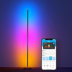 Govee RGBIC Floor Lamp, LED Corner Lamp Works with Alexa, Smart Modern Floor Lamp with Music Sync and 16 Million DIY…