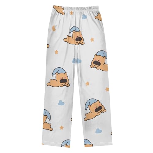 Nightcap Puppy Boys Pants Boys Athletic Pants Long Pant for Boywith Pockets Wide-Leg Size 6-14Y2