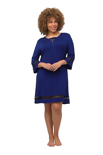 Ulla Popken, Damen, große Größen, Kleid, Zierschnürung, V-Ausschnitt,...