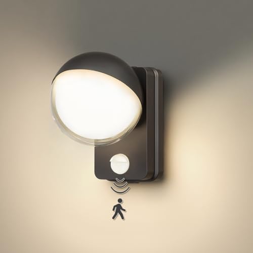 Motion Sensor Lights Outdoor Mains Powered Outside Lights with Sensor 18W 3000K 350 Swivel IP65 Waterproof PIR Security Lights Outdoor Wall Lights for Front Door Patio Terrace Hallway Garage Porch