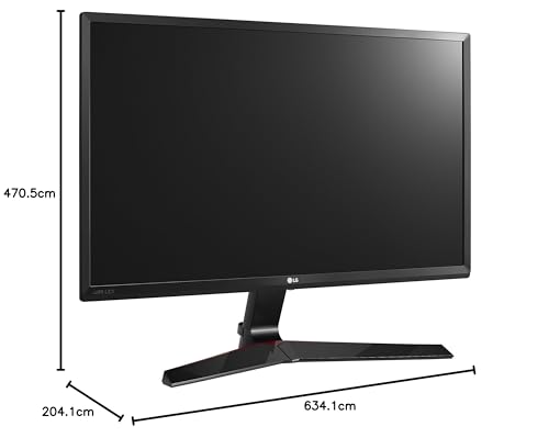Image of LG 27 inch (68.58 cm) Gaming LED Backlit Computer Monitor - Full HD, IPS Panel with VGA, HDMI, Display, Audio Out, Heaphone Ports - 27MP59G (Black)