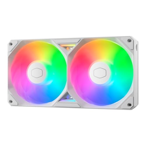 Image of Cooler Master SickleFlow Edge 240 White Single-Frame aRGB PC Case|Liquid Cooler Fan, 240mm, Convenient Single Modular Cable, PWM 2,050 RPM, Air Balance Blades, Loop Dynamic Bearing, aRGB Lighting