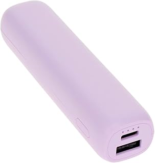 Owltech 便携式充电宝 3200mAh 轻巧 80克 小巧型 USB Type-A 输出 约充电1次容量 配备确认剩余电量LED紫色 OWL-LPB3351-PU