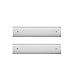 Nameplate Holder Wall or Door 2 Pack (2" x 10", Silver)