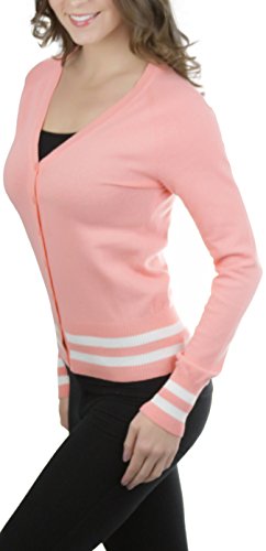 Image of ToBeInStyle Women's Long Sleeve Button Down V-Neck Cardigan