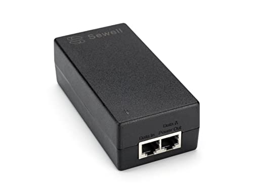 Sewell Poe Injector 50V, Ieee802.3Af , With Power Supply #TOP23