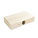 Produktbild DaoRier Hölzerne Geschenkbox Schmuck Geschenkbox 14.5x8.5x3cm Holz-Schatzkisten Hochzeitsgeschenkbox für Schmuck Halskette Uhren und andere kleine Accessoires