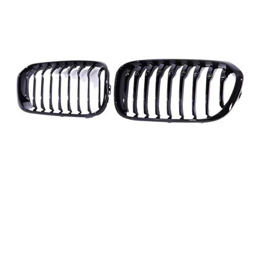 Grille calandre avant haut de gamme double lame noir brillant pour BMW F20 F21 LCI