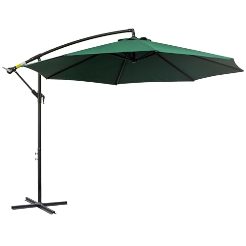 Outsunny Parasol déporté octogonal inclinable...