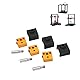 Aluminium-Heizblock, Edelstahl-Hals-Silikon-Socke – 3 Sets für Ender 3, CR10, S5 – Effizientes und Sicheres Drucken bei Hohen Temperaturen