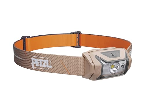 PETZL - Lampe Frontale Tikka Core - Trois Niveaux d'éclairage Blanc, Marron, 350 lumens