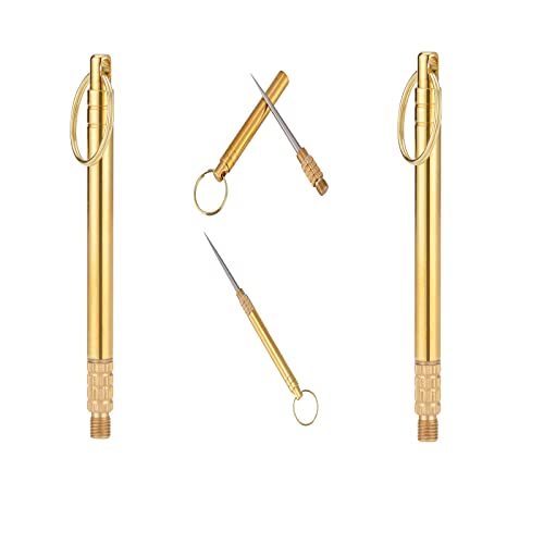 2 Piezas Palillo Dientes Titanio Portátil, Metal Porta Palillo Dientes Viaje con Llavero, Ligero, Seguridad, Reutilizable, para Dientes de Limpieza, Picnic, Camping Cover