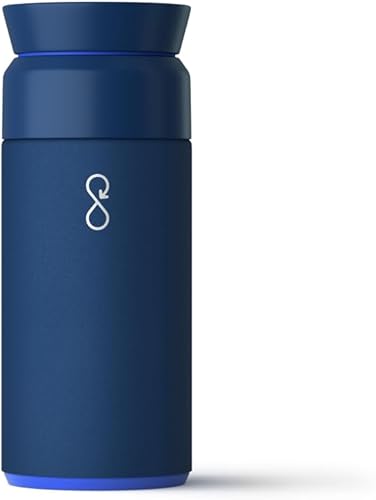 Ocean Bottle Botella de agua reutilizable de acero inoxidable ecológica de 1 litro a prueba de fugas sin BPA 100 apta para lavavajillas termo de