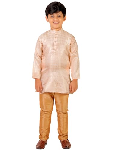 Image of Boy's Kurta Pajama Set (Silk) Traditional Dress Ethnic Wear (P-170)