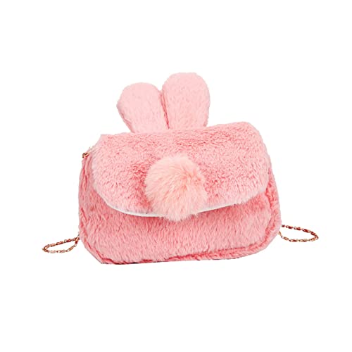 VALICLUD bolso bandolera de felpa bolsos de mano para mujer cartera Bolsa de embrague pequeña mochila con muñeca handbags for women tote bag mujer bolsa de hombro de conejo rosa
