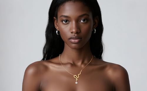 Moissanite Necklace – 14K Gold Plated 925 Silver, Handmade with CZ & 0.5 Carat Center Stone | Elegant Gift for Her3