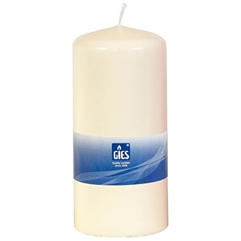 6 Stück XL STUMPENKERZE GIES KERZE DEKO 150x68 mm Champagner Brenndauer 72 Stunden Cover