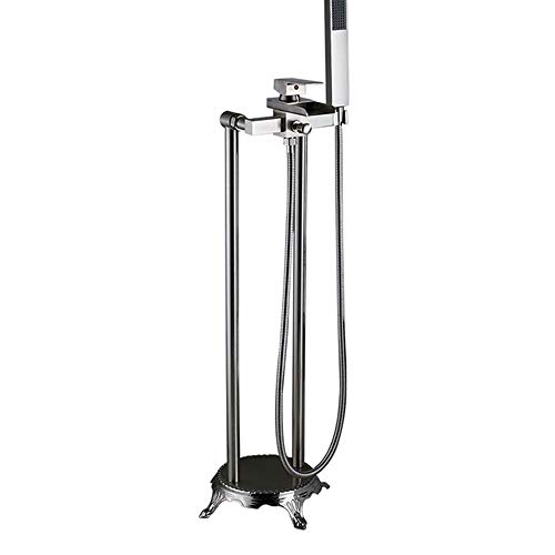 Robinet de douche autoportant à poignée unique pour baignoire îlot et moments de détente