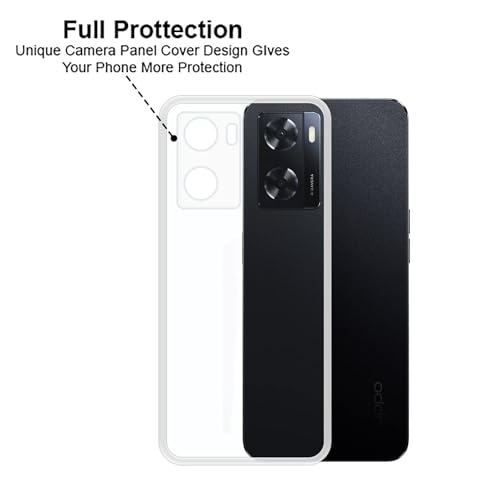 Image of COVERBLACK Rubber Back Cover for Oppo CPH2473 / A77s (2022) - Transparent