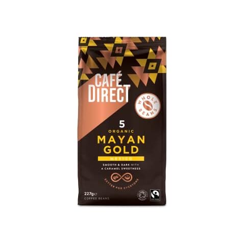 Cafédirect Mayan Gold Mexico Organic Fairtrade Whole Bean Coffee 227g (Pack of 6) Cover
