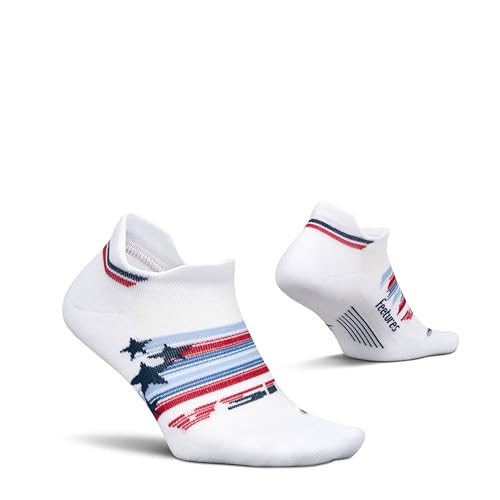 Image of Feetures Elite Light Cushion No Show Tab Sock Wave