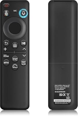 New BN59-01432A TV Remote Control for Samsung TV OLED Neo QLED Crystal UHD The Frame S85F S90F S95F Q70D Q80D QN85D QN90D 4K TV Remote with Voice Control QN65Q80D TM2360E w/o Solar, Black